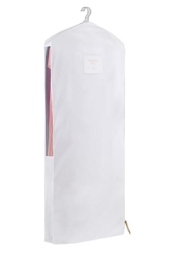 Hayden Hill Luxury Organic Cotton Garment Storage Bag - Long 58" Dress Bag - Breathable & Moth-Proof For Full Length Clothing, Dresses & Coats - Clothes Bags for Hanging Organization - Carbon Neutral
