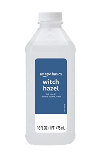 Amazon Basics Witch Hazel USP Astringent for Oily Skin, Relief from Irritation and Redness, Unscented, 16 Fluid Ounces (Previously Solimo)