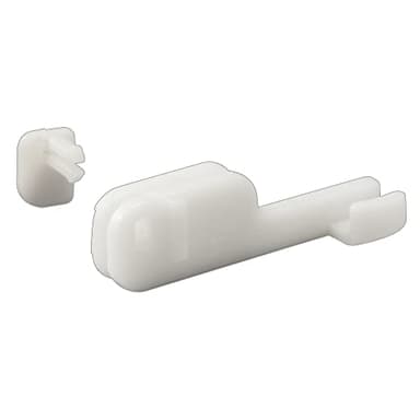 Prime-Line M 6090 Shower Door Bottom Guide, 2 In. Reach, Nylon Construction, Bottom Mount (2 Pack)