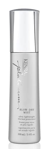 Kenra Platinum Blow-Dry Mist | Ultra-Lightweight Thermal Protectant | Detangles, Smooths, & Softens | Eliminates Frizz & Resists Humidity | Fine To Medium Hair | 3.4 fl. oz
