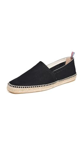 Castañer Men's Pablo Canvas Espadrilles, Negro, Black, 7.5 Medium US