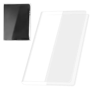 SBYURE A5 Planner Cover Jelly PVC A5 Clear Cover Plastic Book Cover for Journal Weeks Planners and Books 12.6 x 8.66 Inch
