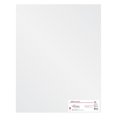 Office Depot Foam Boards, 20in. x 30in., White, Pack of 3, 26811