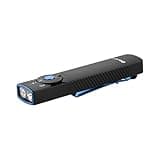 OLIGHT Arkfeld Pro Rechargeable EDC Flat Flashlight with Green Beam, UV and White LED Combo, 1300 Lumens Portable Pocket Lights, Triple Sources for Outdoors Emergency Working (Black CW)