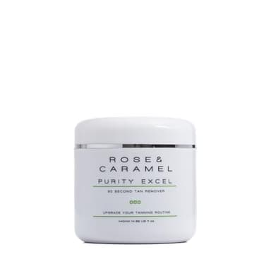 Rose & Caramel Purity Excel 60 Second Miracle Express Self Tan Remover & Exfoliating Tan Eraser Body Scrub 14.89 Fl Oz (440ml)
