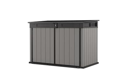Keter Premier Jumbo 6.2 x 4.3 ft. Outdoor Resin Horizontal Storage Shed for Outdoor Yard and Garbage Bin Storage