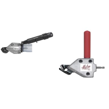 Malco TSHD Turboshear Heavy Duty Metal Cutting Attachment Shear, Black & TS1 Turbo Shear 20 Gauge Capacity Sheet Metal Cutting Attachment