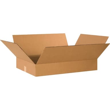 BOX USA Shipping Boxes Flat 24"L x 18"W x 4"H, 20-Pack | Corrugated Cardboard Box for Packing, Moving and Storage
