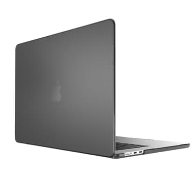 Speck Smartshell Case for MacBook Air 15 Inch (2023) - Scratch Protection, Slim MacBook Case, Slide Prevention - Obsidian/Sweater Grey