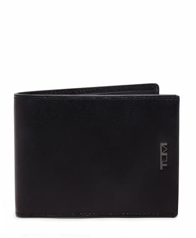 TUMI - Nassau Double Billfold Wallet - Men's Premium Leather Card Holder - RFID Protection - Smooth Black Leather