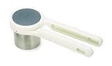 Joseph Joseph Helix Potato Ricer Masher Ergonomic Twist-Action Hand Manual Stainless Steel For Mashed Potato, White, 22