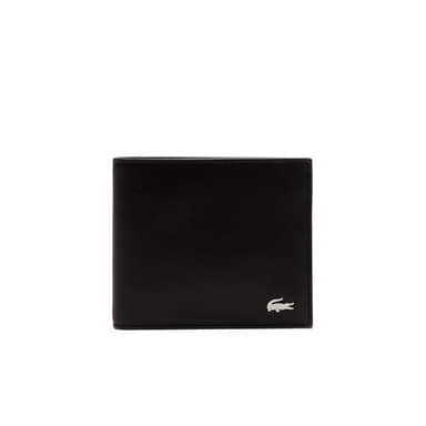Lacoste Mens FG Medium Billfold Coin Box , Black, One Size