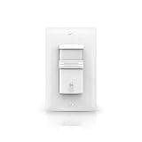ECOELER 3Way Motion Sensor Light Switch, PIR in Wall Sensor Switch, Occupancy Sensor Switch for CFL/LED/Incandescent Bulb, Neutral Wire Required, UL Listed