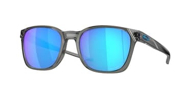 OAKLEY Ojector OO9018 901814 55MM Grey Ink/Prizm Sapphire Polarized Rectangular Sunglasses for Men+ Bundle Accessory Leash Kit, Microfiber Pouch