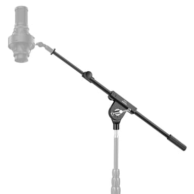 NEEWER Microphone Boom Arm for Mic Stand, Aluminum Compact Lightweight Portable Telescopic Extension Pole, 1/4" Screw & 3/8" Spigot for Universal Mics Adapter Mount Accessories, Max Load 3.3 lb, MS041