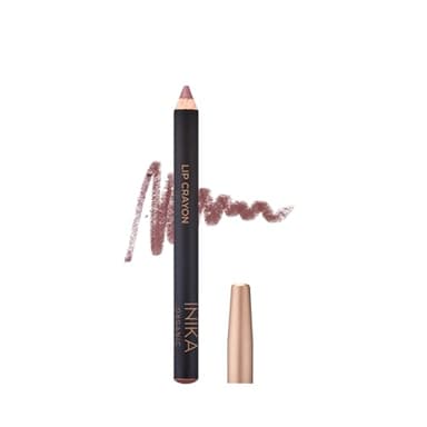 INIKA Organic Long Lasting Lipstick Crayon | Vegan Lipstick + Organic Lip Liner, Hypoallergenic, Cruelty-Free, Satin Finish, Enriched with Vitamin E and Coconut Oil, Mauve 3 g