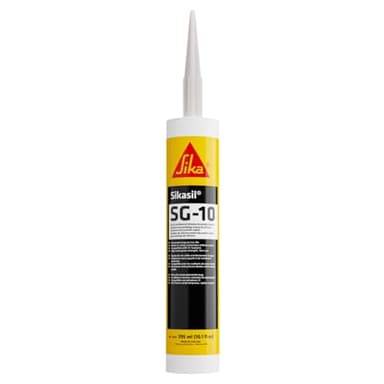 AP Products SIKASIL 017-412771 SG-10 Silicone Sealant - 295 ML, Clear