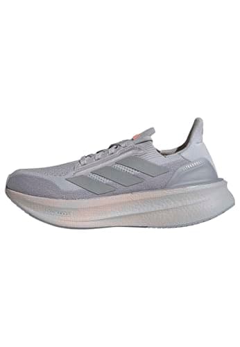 adidas Women's Ultraboost 5X Running, Solid Grey/Silver Metallic/Beam Orange, 8