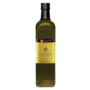Iliada Kalamata PDO Extra Virgin Olive Oil, 750ml | Multi-Awarded | Single Region 100% Greek | Monovarietal Koroneiki | Cold Press | Polyphenol Rich | Chef's Favorite