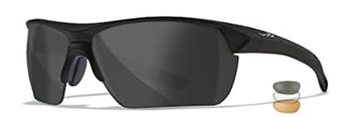 Wiley X Guard Advanced Sunglasses, ANSI Z87 Safety Glasses for Men and Women, UV Eye Protection for Shooting and Hunting Matte Black Frames, Changeable Grey, Clear, and Light Rust Tinted Lenses