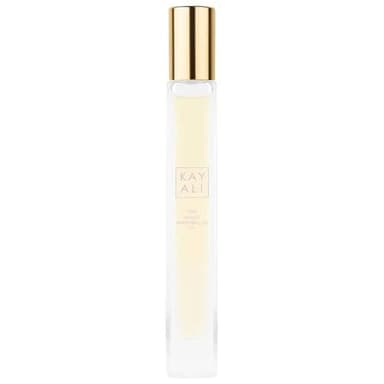 KAYALI Yum Boujee Marshmallow 81 Eau de Parfum Travel Spray, 10 ml & Bonus Rose Eye Patches