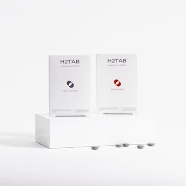 Molecular H2TAB Hydrogen Tablets Bundle – Raspberry & Unflavored – 12 PPM Molecular Hydrogen with Magnesium – 60 Tablets Total – Antioxidant Support for Energy, Recovery & Brain Function