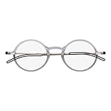 Always With You ThinOptics Reading Glasses - Ultra Thin, Durable, Lightweight - Optical Grade Lenses - Round Clear 1.5x