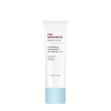 THE ORIGINOTE Ceramella Sunscreen SPF 50 PA+++ | Broad Spectrum Sun Protection for Face and Body | Lightweight, Non-Greasy, Moisturizing Formula | 50g