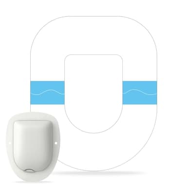 funpatch Omnipod 5 Adhesive Patches 60 Pack Waterproof Pre-Cut Transparent Patches for Omnipod 5 Dash Pods Clear Overlay Cover Latex-Free & Hypoallergenic Long Stay for 7 Days