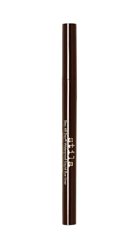 Stila Stay All Day Waterproof Liquid Eye Liner, Dark Brown, 1 Count (Pack of 1)