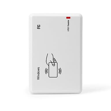 RFID Reader,Ajfwm RFID Scanner Reader Long Range 125KHz/13.56Mhz Dual Frequency Read 1326 Family Proximity Cards & EM4100 ID IC NFC Card Access Control System Home Again