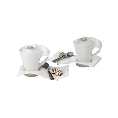 Villeroy & Boch NewWave Caffe Mugs, Set of 2, Premium Porcelain, Made in Germany, 11 ozs
