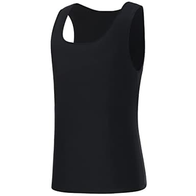 GCTBL Chest Binders for Transgender FTM Swim Binder Bra Tank Top (B, M) Black