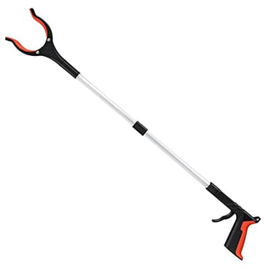 Grabber Reacher Tool, 32" Grabbers for Elderly, Lightweight Extra Long Handy Trash Claw Grabber, Mobility Aid Reaching Assist Tool for Trash Pick Up, Nabber, Litter Picker, Arm Extension (Orange1)