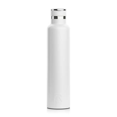 RTIC 26oz Journey Water Bottle Ceramic Lined Metal Stainless Steel Vacuum Insulated, BPA Free, Reusable, for Water, Hot and Cold Drinks, Travel, Sports, Camping, White