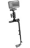 Kayak/SUP Fish Finder Mount with 1.5'' Universal Plate Ball Base, Transducer Mount Arm with Track for Marine Electronics, Compatible with Garmin, Lowrance, Humminbird, Scotty Fish Finder