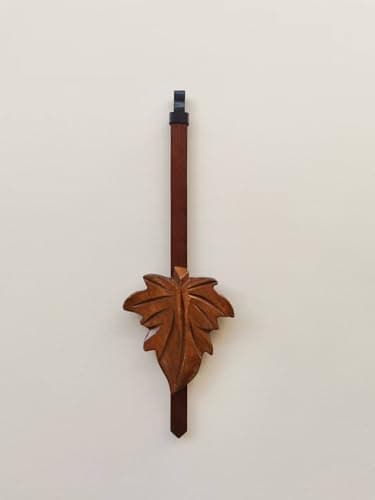 ZHUXINLI Cuckoo Clock Pendulum 2.5" Maple Leaf Style NEW Brown 7 1/2" Length