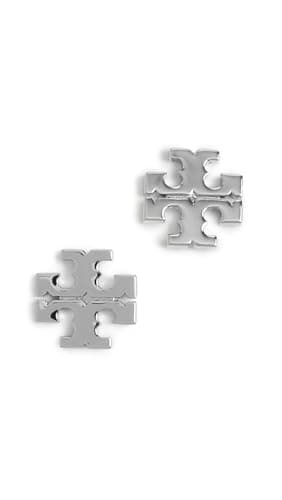 Tory Burch Women's Kira Stud Earrings 8mm, Tory Silver, One Size