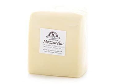 Whole Milk Mozzarella Cheese – Low Moisture | 3 lb Loaf | Creamy, Stretchy & Melty Authentic Wisconsin Mozzarella Cheese | Perfect for Pizza, Pasta & More