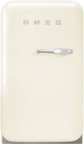 Smeg FAB5 Retro Mini Fridge – 50s Style Compact Small Refrigerator, 1.2 cu ft, Automatic Defrost, LED Lighting, Adjustable Shelves– Made in Italy – Perfect for Home, Dorm, Office, Hotel -Cream