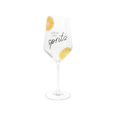 Pavilion Gift Company- Spritz - 16 oz Wine Glass Mediterranean Summer Vibrant Wine Lover Vineyard
