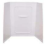 Lippert Replacement 24" x 36" x 59" White Bathtub Wall Surround with Scratch-Resistant ABS Acrylic for RVs, Travel Trailers, 5th Wheels, Motorhomes - WPF243659SPK