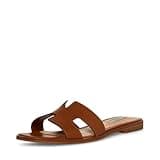 Steve Madden Women's Hadyn Sandal, Cognac Leather, 8.5