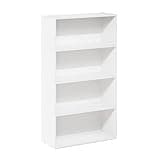 Furinno Pasir 4-Tier Bookcase/Bookshelf/Storage Shelves, White