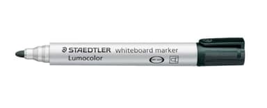 STAEDTLER 351-9 Lumocolor Whiteboard Marker Bullet Tip -Black (Box of 10)