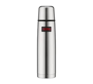 Thermos 4019.205.100 Vacuum Flask 1 Litre Light and Compact – Matte Stainless Steel