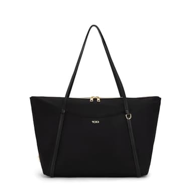 TUMI - Voyageur Q Tote - Women's Everyday Work and Travel Bag - Black & Gold Hardware