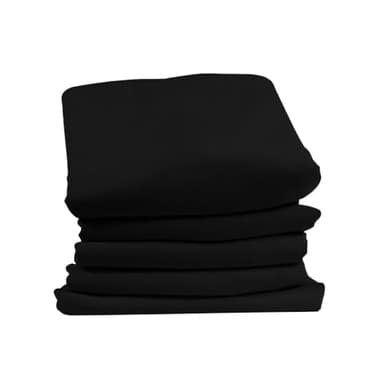 MOONDREAM DecibelControl™ 3-in-1 Soundproof Curtain | Noise Reduction | Thermal Insulation | 100% Blackout | Patented Technology | Rod Pocket & Pencil Pleats | 55"W x 95"L | Black - Deep Black MC710