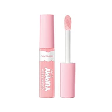 COVERGIRL Clean Fresh Yummy Lip Gloss, Sheer, Natural Scents, Vegan Formula - Coconuts About You