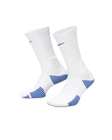 Nike Unisex Elite 2.0 Cushioned Crew Socks (1 Pair) White 2 Large